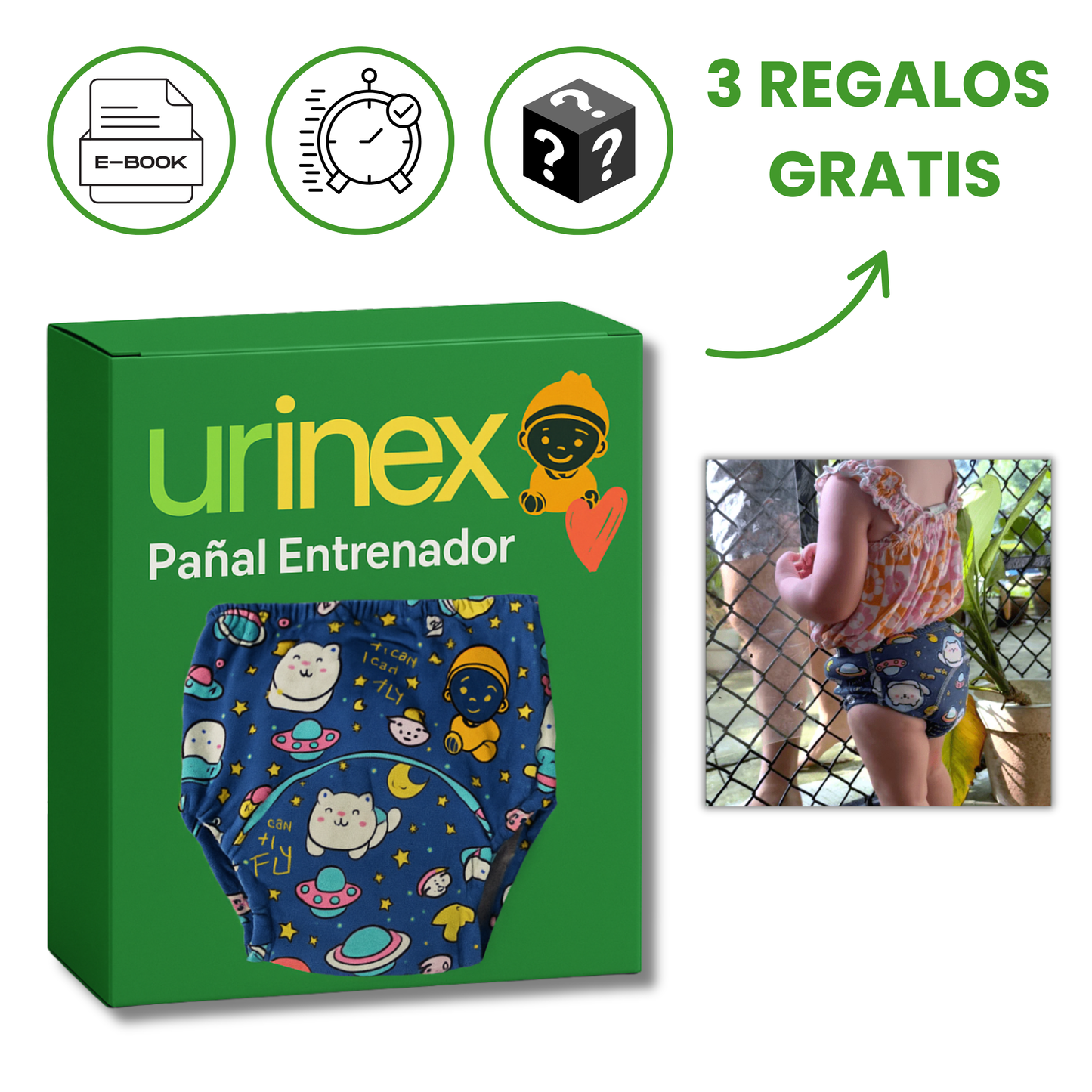 Urinex™ Las Braguitas de Aprendizaje
